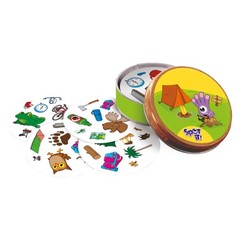 Spot It Camping Card Game 5-in-1 Visual Perception Ages 6+ Asmodee 2-8 2024
