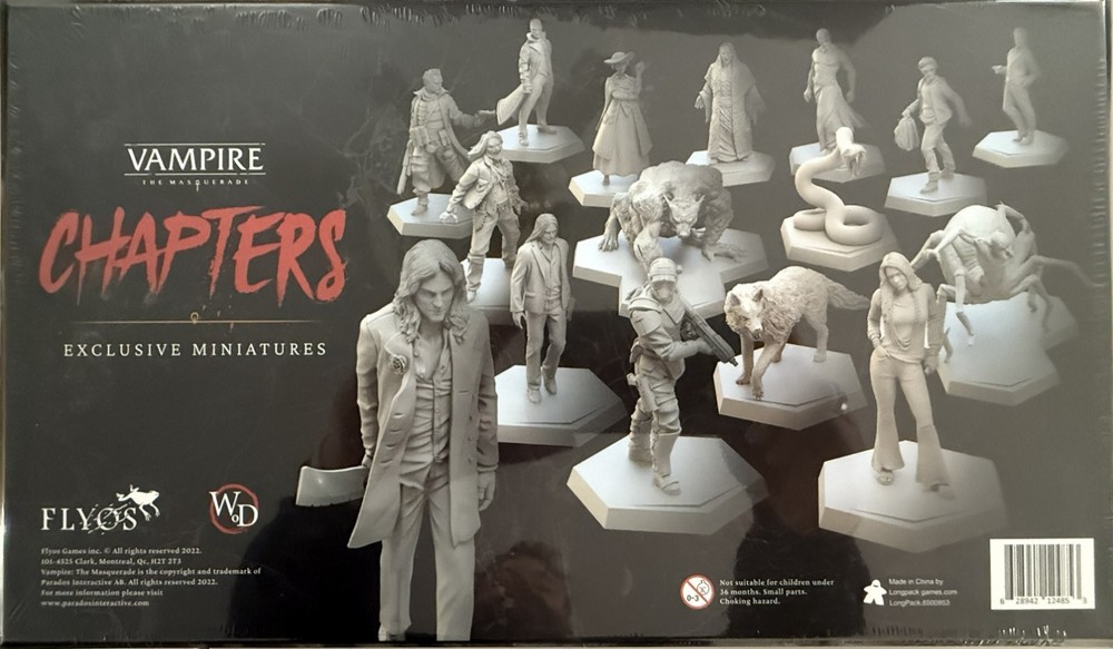 Vampire the Masquerade Chapters Board Game Exclusive Miniatures Kickstarter
