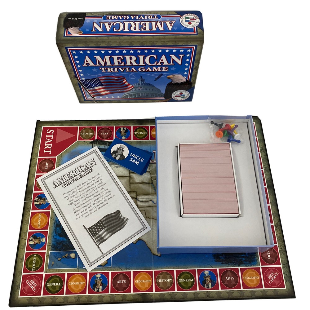American Trivia Board Game US Trivia United States History 2004 Educational