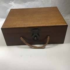 Game Shut The Box Wooden Case Dice Directions New In Box. 8x6x3 Inches Brown
