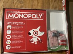 Monopoly Target Edition Board Game Hasbro 2021 Open Box Complete F2945