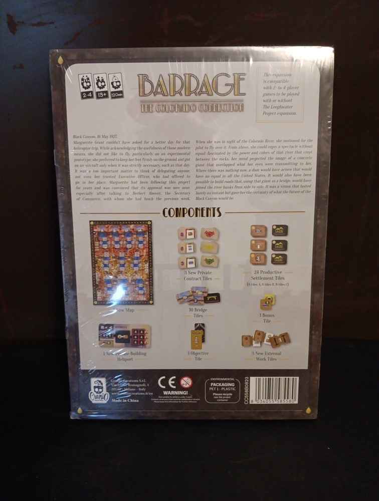 Barrage New Lands Kickstarter – Colorado Connection Expansion – New And Sealed!