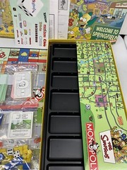 The Simpsons Monopoly Game 2001 Open Box Seems complete