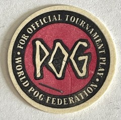 Vintage World POG Federation Official Tournament Lot of 15 POG Caps Five Colors