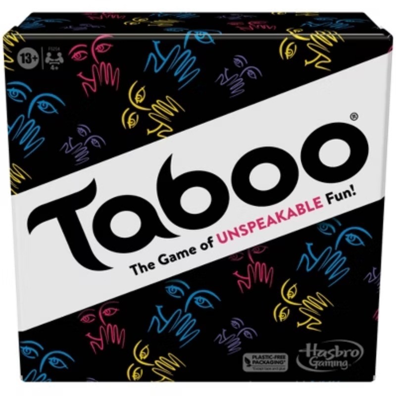 Taboo Game:Ages 13 and up For 4+ players.