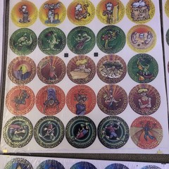 1994 S.B.P Pogs Milk Caps 6 new Unpunched Sheets