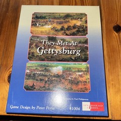 They Met At Gettysburg – 1st Edition Spearhead Games – UNPUNCHED (1996) Box Wear