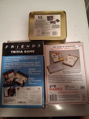 3 Games: Family & Friends Board/Card Games. New. Friends, Squence, Sports Trivia
