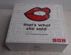 THAT’S WHAT SHE SAID “a twisted game of innuendos” Factory-sealed Box Ages 17+
