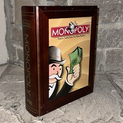 Monopoly Bookshelf Edition Vintage 42749 Wooden Wood Hasbro – See Description