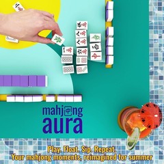 Mahjong Aura Floating Pool Table 31.5 Green – Card Games Float