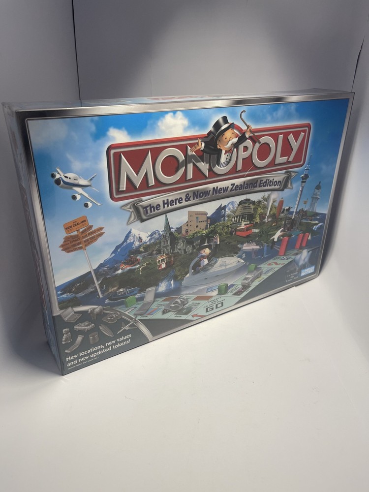 Monopoly Here & Now New Zealand Edition Board Game Parker Brothers New & Sealed