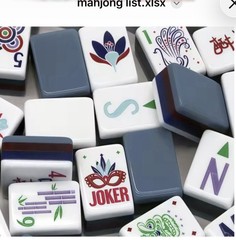 Preppy Soiree Inspired 4-Layer American Mahjong Tiles