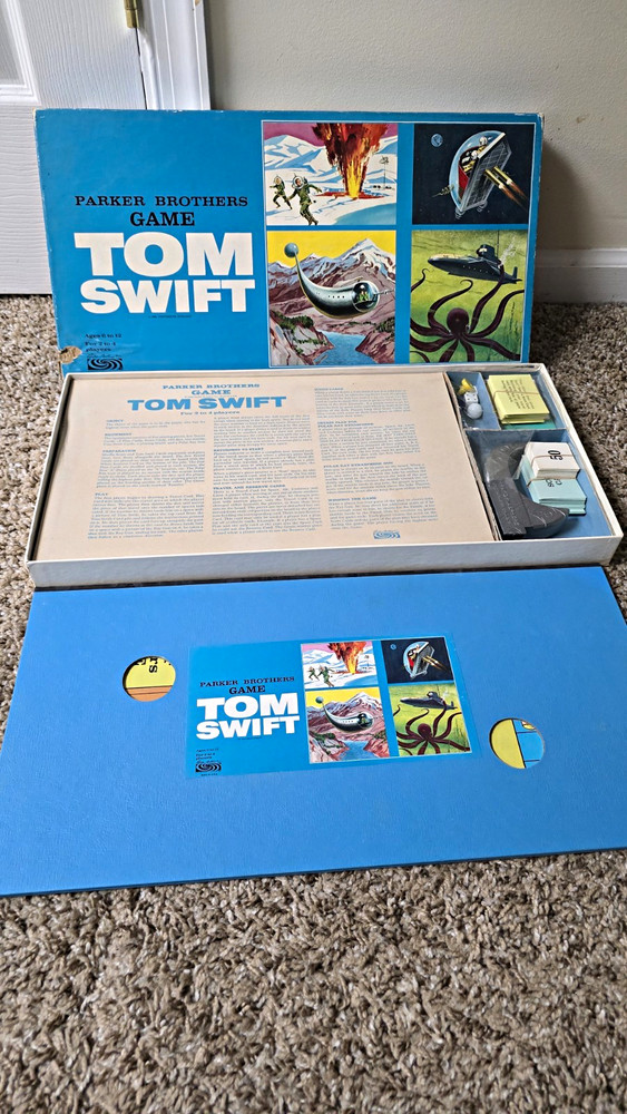 Parker Brothers Tom Swift Adventure Board Game 1966
