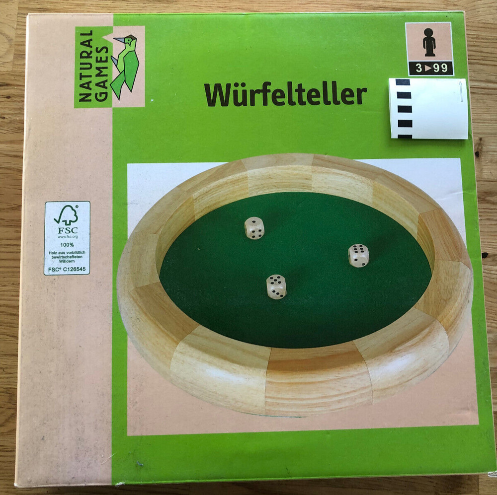 Dice Plate #30cm Natural Games