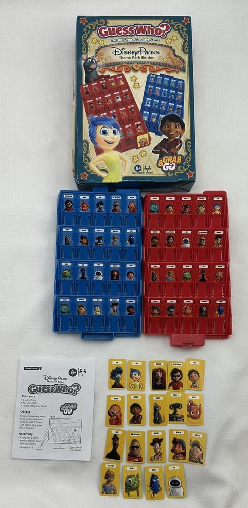 Disney Parks Guess Who Game Travel Game in Great Condition FREE SHIPPING