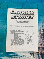 1977 Carrier Strike Game Milton Bradley Complete in Great Condition FREE SHIP