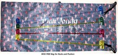 Mahjong Standard Pushers 4 Colors American Western Mah Jongg Set of 4 with Bag