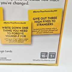 Better Than Yesterday Card Game Of 365 Daily Challenges 1+Players Ages 16+