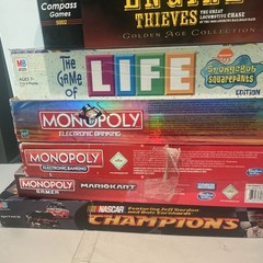 Board Game Lot-Mixed Titles- Incomplete/missing Pieces- For Parts Or Restoring