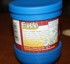 The Classic Farkle Dice Blue Cup Dice Rolling Risk Taking Game! Patch 2008