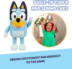 Bluey Game Hide and Seek Figure, Articulated, Musical Kids Figurines with Dance