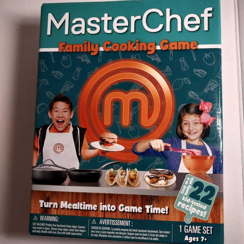 Wilder Toys MASTER CHEF Family Cooking Game Teach Kids To Cook, 22 Recipes