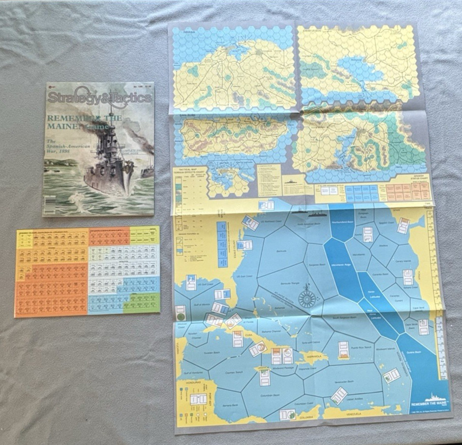 Remember the Maine game UNPUNCHED in Strategy Tactics 108; complete Spanish-Amer