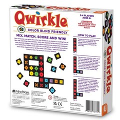 Qwirkle Strategy Game Color Blind Friendly Family Fun 108 Wooden Tiles