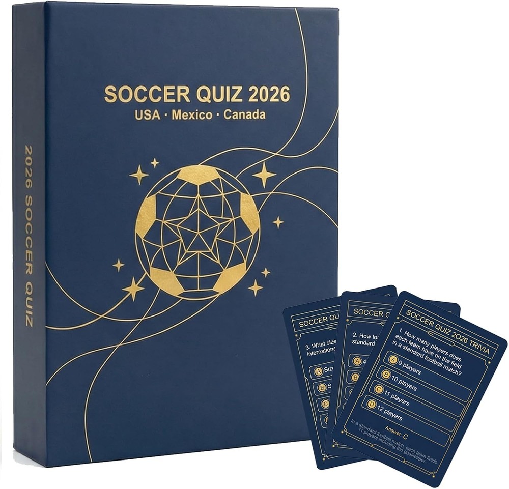 Soccer Party Game for World Cup 2026 – 200 Question Cards for Adults, Teens & Fa