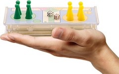 6″ Compact Ludo Game Set – Magnetic Folding Board for Family Travel Enjoyment