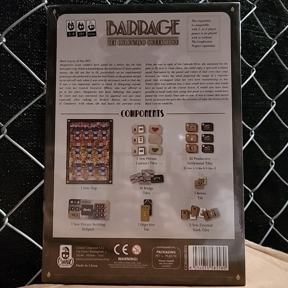 BARRAGE – COLORADO CONNECTION – Kickstarter Exclusive Expansion – NEW by Cranio