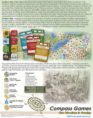 Compass Games Pontiac’s War: Frontier Rebellion, 1763-1766 NISW Fast Shipping