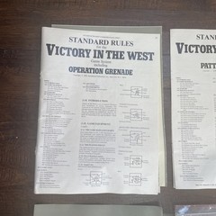 SPI War Game 1979 VICTORY IN THE WEST OPERATION GRENADE vol 1& 2 no box