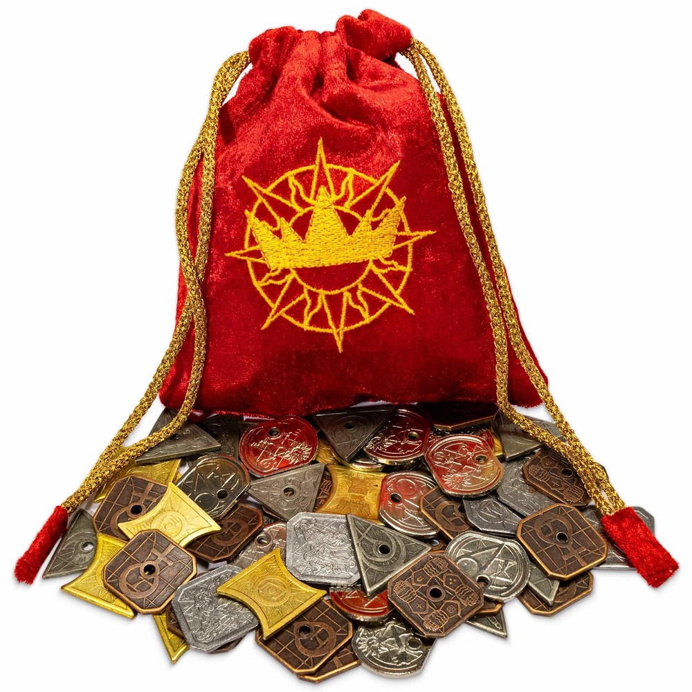 Stratagem King’s Coffers 60 Assorted Fantasy Coins – Real Metal Tabletop RPG …
