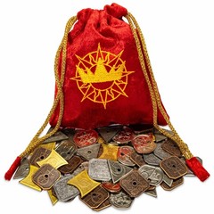 Stratagem King’s Coffers 60 Assorted Fantasy Coins – Real Metal Tabletop RPG …
