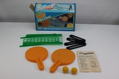 Ping Pong Table Tennis Set Complete Toy Game VTG 1987 Old Classic Kids GUC