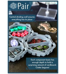 HEX Epic Party Pack (88 pcs) Magnetic Board Game Organizer Catan Accessory