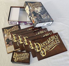 2016 DASTARDLY DIRIGIBLES Steampunk Airship Building Card Game EUC Complete