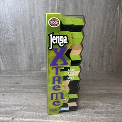 Jenga Xtreme COMPLETE Parker Brothers 2003 Tower Building Game Blocks Green