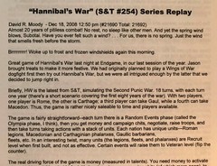 HANNIBAL’S WAR [S&T #254] Game EXPANSION. 14 Counters! +5 BONUS! EXCELLENT!