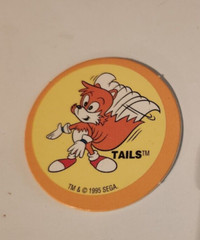 1995 SEGA Sonic The Hedgehog Pogs TAILS Number 16 Need for your Collection?