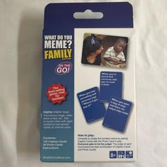 What Do You Meme? Family Edition On The Go! Card Game Ages 8+ 3 to 20 Players