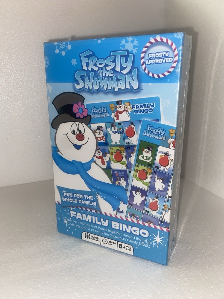Frosty The Snowman Family Bingo Game Set New Sealed 8+ Years 2-18 Players