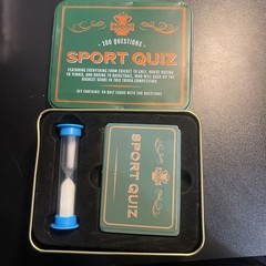 100 Questions LOVING the 90s QUIZ & Sport Quiz Card Games in TIN Boxes (#69)