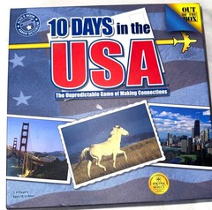 10 Days In The USA Travel Strategy Board Game Complete 2-4 Players complete