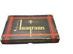 Antique Vintage Eye Rest ANAGRAMS Game Box and Instructions ONlY