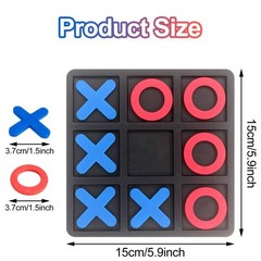 Tic-Tac-Toe Board Game Table Top Games for Kids and Adults 15 x 15cm