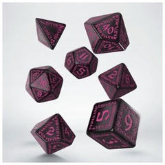 Dice Set – Runic Shimmering – Black/Magenta