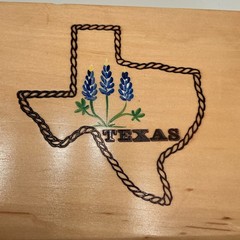 HANDPAINTED TEXAS BLUEBONNETS Extra Thick DOMINOES Texas Imagineering